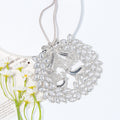 Rhinestone Reindeer Wreath Christmas Ornament Three Colors view 8
