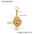 Gold Stainless Steel Religious Charm Necklace Pendants view 8