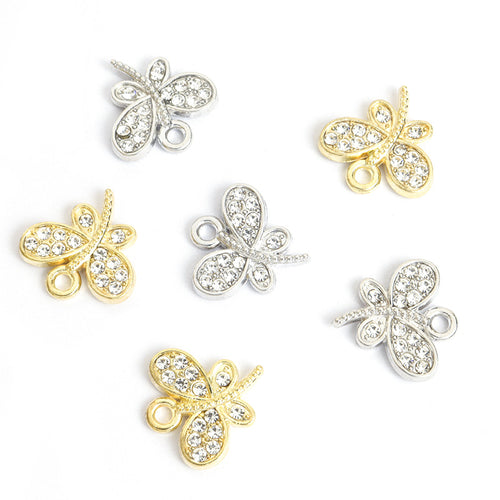 Printed dimensions and weight for the rhinestone dragonfly charm