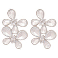 Pale Blue Butterfly and Teardrop Crystal Stud Earrings view 5