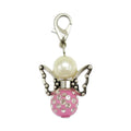 Pink Rhinestone Butterfly Angel Charm With Lobster Clasp view 6