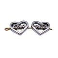 Antique Silver Love Heart Small Hole Bead for Jewelry Making view 4