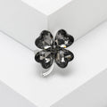 Crystal Four Leaf Clover Rhinestone Brooch Six Color Pin view 9