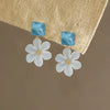 Blue White Flower