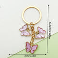 Butterfly Charm Keychains in 35 Pictured Variations for Bags and Keys view 8
