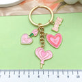 Rose and Blossom Charm Keychains in 7 Pictured Variations for Bags and Keys view 3