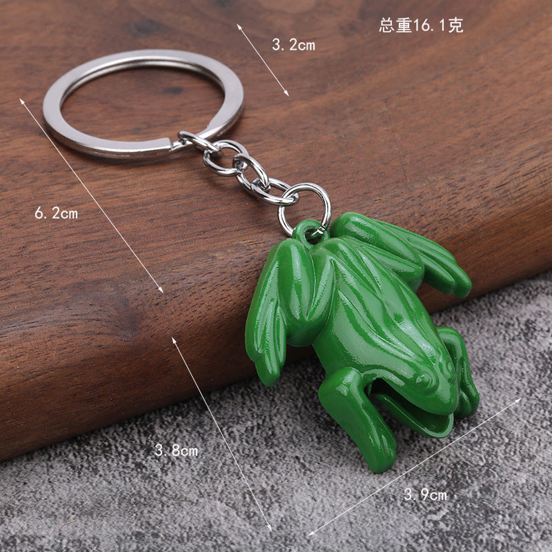 Cute Frog Zinc Alloy Keychain Bag Charm Gift Accessory