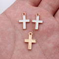 Gold Tone Enamel Cross Charms in Four Colors for Jewelry view 5
