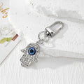 Rhinestone Hamsa Evil Eye Keychain Necklace Four Styles view 7