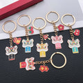 Six Color Lion Dance and Lucky Symbol Keychains with Metal Hardware view 4