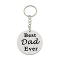 Best Dad Ever Round Wooden Keychain, Two Packaging Options view 5