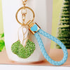 Sky-Blue-Braided Green Crystal-Cabbage