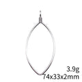 Open Marquise Wire Frame Pendant Connector for Jewelry Making view 3