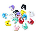 Tiny Colorful Enamel Crab Metal Charms in Nine Options view 5