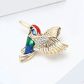 Colorful Enamel Hummingbird Brooch in 1 Style Metal Pin view 2