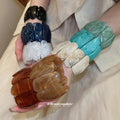 Marbled Acrylic Stretch Segment Bracelets Multi Color view 2