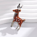 Deer Enamel Metal Brooch Pin for Jackets and Lapels view 5