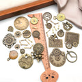 Yellow Clock Gear Metal Charms with 24 Listed Options view 2