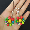 Resin Christmas Wreath Bell Charms Phone Strap Lobster Clasp view 3
