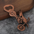 Motorcycle-Shaped Metal Bottle Opener in Five Finishes view 3
