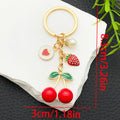 Red Cherry Strawberry Heart Metal Keychain Collection view 9