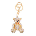 Rhinestone Teddy Bear Keychain Heart Bow Metal Alloy Charm view 5