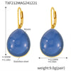 Blue Resin Earrings