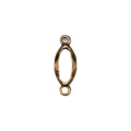 Antique Bronze Oval Double Loop Jewelry Connectors view 5