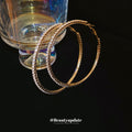 Oversized Crystal Hoop Earrings in Four Sizes and Finishes view 4