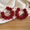 Pom Pom Hoops