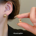 T Bar Geometric Metal Stud Earrings Fashion Jewelry view 4