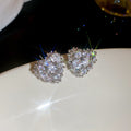 Crystal Heart Stud and Drop Earrings in Three Designs view 2
