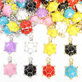 Colorful Enamel Turtle Jewelry Components For DIY Earrings And Bracelets Charms view 5