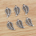 Openwork Leaf Charms in Antique Bronze and Silver Finishes view 7