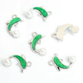 Colorful Dolphin Faux Pearl Pendant Charms in 20 Styles view 4