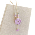 Crochet Flower Tassel Pendant Necklace Fashion Jewelry view 5
