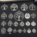 Antique Silver Tree of Life Metal Beads with 23 Listed Options view 2