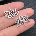 Alloy Metallic Yoga Lotus Metal Charms with 21 Listed Options view 12