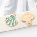 Lake Blue Enamel Zinc Alloy Starfish Ocean Octopus Fish Charm Pendant for DIY Bracelet Earrings