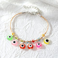Beige Woven Cord Skull Eye and Bead Bracelets in Five Styles view 6