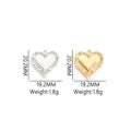 Polished Silver Heart Alloy Charms in 2 Styles for Jewelry Crafts view 5