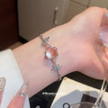Silver Star Orb Bracelet Starfish Shell Open Rings view 3