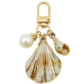 Gold Tone Shell Conch Starfish and Pearl-Look Clasp Charms for Accessory Making view 5
