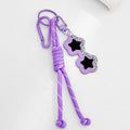 Heart Sunglasses Charm Keychain with Tassel and Metal Clip view 4