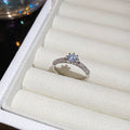 Crystal Open Rings Dual Square Purple Halo Six Styles view 11