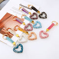 Open Crystal Heart Keychains in Eight Colors plus Assorted Option view 2