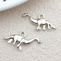 Enamel Zinc Alloy Cartoon Dinosaur Charm Pendants for DIY Necklace Keychain Jewelry