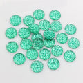 Round Textured Resin Crystal Cluster Flatbacks in 13 Colors view 11