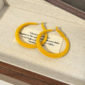 Fuzzy Oversized Round Hoop Earrings in Three Colors view 3