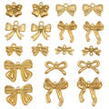 Gold-Tone Bow and Butterfly Metal Charms with 10 Listed Options view 1